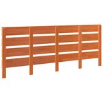 vidaXL Tête de lit Brun cire 200 5 x 3 x 80 cm Pin massif
