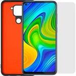 MADE FOR XIAOMI Pack Coque noire + Verre trempé pour Xiaomi Note 9