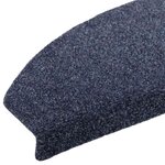 vidaXL Tapis d'escalier auto-adhésifs 15 Pièces Bleu 80 x 24 5 x 3 5 cm