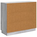 vidaXL Buffet Sonoma gris 89 x 34 5 x 77 cm Bois d'ingénierie