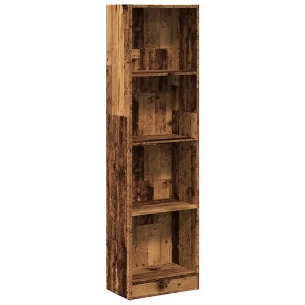 vidaXL Bibliothèque vieux bois 40x24x176 cm bois d'ingénierie