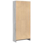 vidaXL Bibliothèque sonoma gris 60x24x143 cm bois d'ingénierie