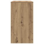 vidaXL Bureau d'ordinateur Chêne artisan Bois d'ingénierie Standard