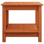 vidaXL Table basse Marron cire 50 x 50 x 45 cm Bois massif en pin