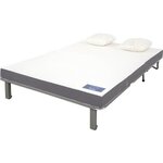 Banquette BZ Dunlopillo - Gris - Matelas Slyde 13 cm - Anti-acarien  antibactérien  anti-moisissure