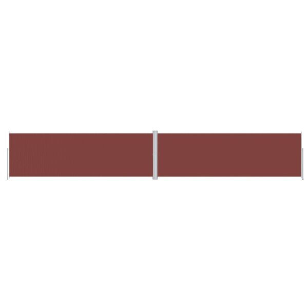 vidaXL Auvent latéral rétractable Marron 200x1200 cm
