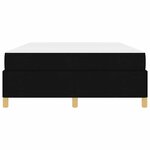 vidaXL Cadre de lit avec matelas Noir 140 x 200 cm tissu