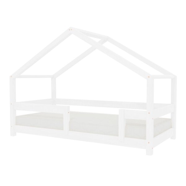 Lit cabane enfant LUCKY 90 x 200 blanc