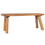 Banc banquette de jardin 120 cm bois de teck solide 02_0010525