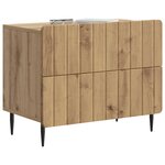 vidaXL Cabinet de chevet Chêne artisanal 62 x 34 5 x 49 5 cm