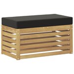 vidaXL Banc de Jardin Bois d'Acacia Massif Blanc