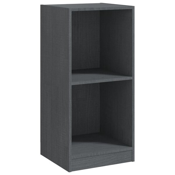 vidaXL Armoire d'appoint gris 35 5x33 5x76 cm bois de pin massif