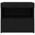vidaXL Cabinet de chevet Chêne noir 50 x 40 x 45 cm Bois d'ingénierie