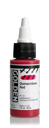 Encre Acrylic High Flow Golden VI 30ml Rouge Quinacridone