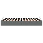vidaXL Cadre de lit ottoman sans matelas gris foncé 140x190 cm tissu