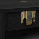 vidaXL Ensemble de meubles salle de bain 2 Pièces noir bois d'ingénierie