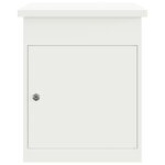 vidaXL Boîte de dépôt de colis Blanc 44 x 35 x 59 cm Acier