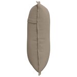 vidaXL Coussin de Dos Taupe 50 x 45 cm Tissu en microfibre