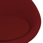 vidaXL Chaises à manger lot de 2 rouge bordeaux velours