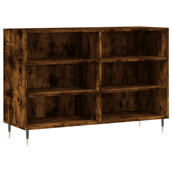 vidaXL Buffet chêne fumé 103 5x35x70 cm bois d'ingénierie
