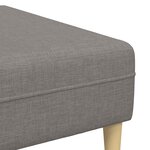 vidaXL Canapé avec coussin 3 Pièces Taupe tissu