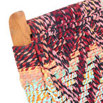 vidaXL Chaise pliable Chindi Multicolore Tissu