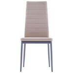 vidaXL Ensemble de salle à manger 5 Pièces Cappuccino