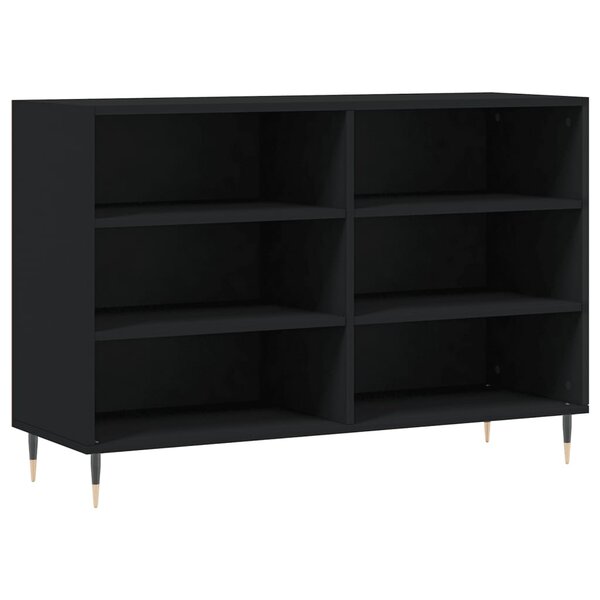 vidaXL Buffet noir 103 5x35x70 cm bois d'ingénierie
