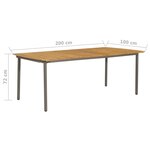 vidaXL Ensemble à manger de jardin 7 Pièces Résine tressée Anthracite
