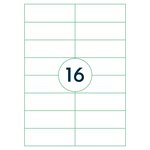 rillprint Étiquettes autocollantes 105x37 mm 500 feuilles Blanc