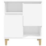 vidaXL Buffet Blanc 60x35x70 cm Bois d'ingénierie