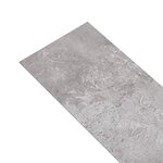 vidaXL Planches de plancher PVC Non auto-adhésif 5 26m² 2mm Gris terre