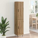 vidaXL Haut Armoire Chêne artisanal 34 5 x 34 x 90 cm
