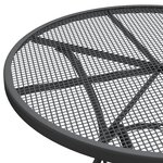 vidaXL Ensemble à manger de jardin 3 Pièces Maille Métal Anthracite