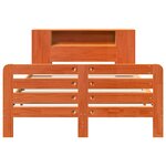vidaXL Cadre de lit sans matelas cire marron 120x200cm bois pin massif