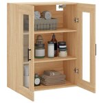 vidaXL Armoire murale chêne sonoma 69 5x34x90 cm