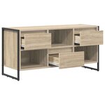 vidaXL Meuble TV Sonoma 100 x 36 x 49 5 cm Bois d'ingénierie
