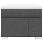 vidaXL Sommier à lattes de lit avec matelas Gris foncé 100x200cm Tissu
