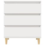 vidaXL Buffet Blanc 60x35x70 cm Bois d'ingénierie