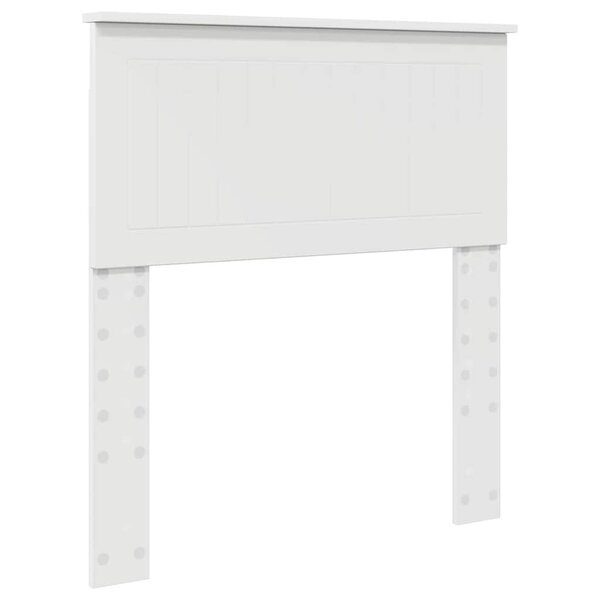 vidaXL Tête de lit avec tête de lit Blanc 80 cm Bois d'ingénierie