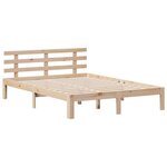 vidaXL Lit bibliothèque sans matelas 140x190 cm bois de pin massif