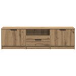 vidaXL Meuble TV Chêne Artisan 140x35x40 cm Bois d'ingénierie