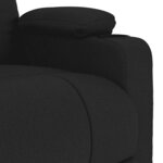 vidaXL Fauteuil de massage Noir Tissu