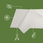 Pack and Move - Lot 100 feuilles papier de soie - 32 5 x 60 cm - Blanc - Emballage cadeau décoration anniversaire mariage