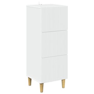 vidaXL Armoire à tiroirs Blanc 33 x 34 5 x 90 cm Bois d'ingénierie