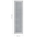 vidaXL Tapis BCF Gris avec motif 60x250 cm