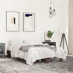 vidaXL Cadre de lit sans matelas chêne marron 140x190 cm