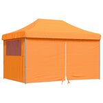 vidaXL Tente de fête 292 x 440 x 315 cm Orange Tissu Oxford