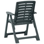 vidaXL Chaises de jardin lot de 2 Plastique Vert