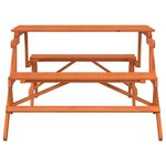 vidaXL Table de pique-nique avec bancs sapin massif 2 en 1 convertible
